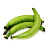 Fresh organic plantain, green and riped  Adomoo